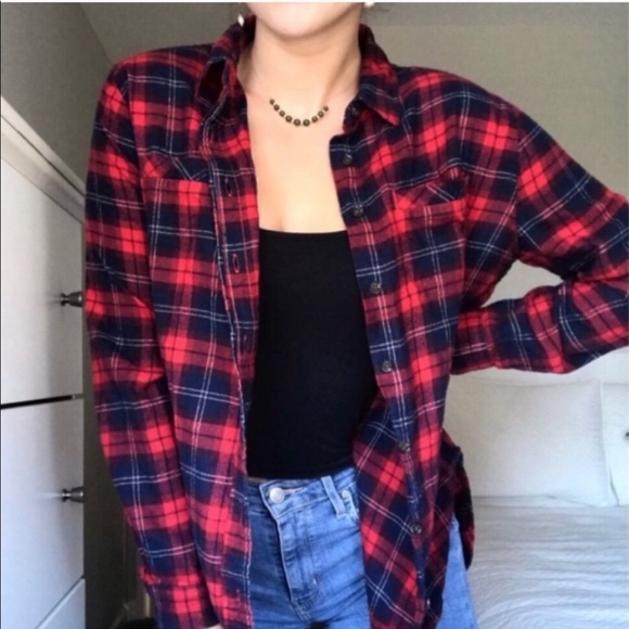 Urban Outfitters Tops - URBAN OUTFITTERS boyfriend flannel oversized shirt